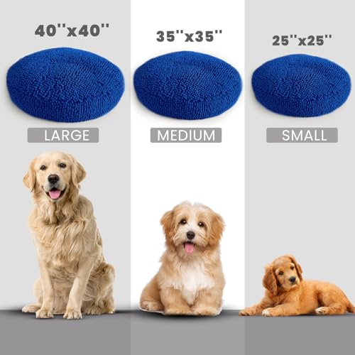 Cloud K 9 Bed for Dogs & Cats (Large (40''X40'') / Navy Blue)
