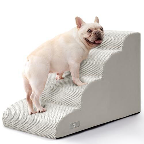 Dog Steps for Bed 17.7" H (Light Grey)