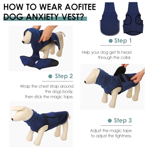 Dog Anxiety Vest (NavyBlue / X-Small)