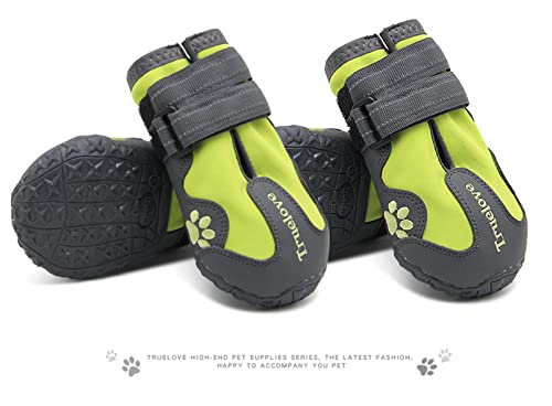 Dog Shoes Waterproof Anti (5# / Neon Yellow)