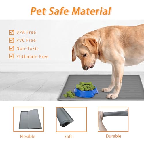 24" x 16" Dog Food Mat (Lake Blue / 24"L x 16"W)