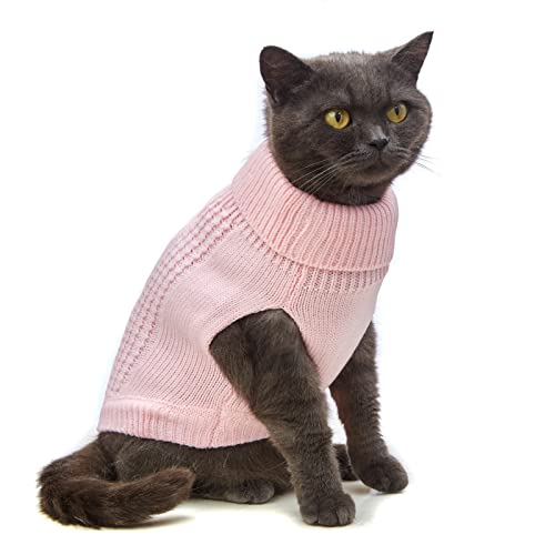 Cat Sweater Stretchy (Light Pink / Large)