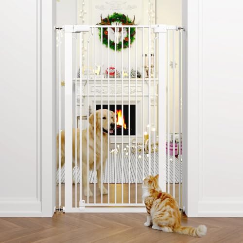 51" Extra Tall Cat Gate 28.5" (White / 51"H,28.5-35"W-White)