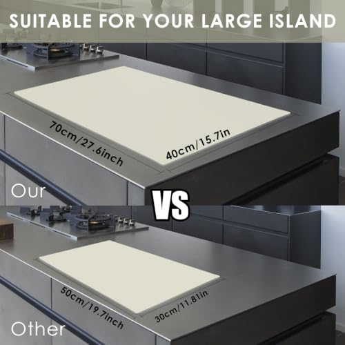 Extra Large Silicone Placemat (05-beige / 27.6"L x 15.7"W)