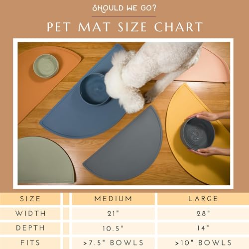 Silicone Dog Food Mat (Charcoal / Large)
