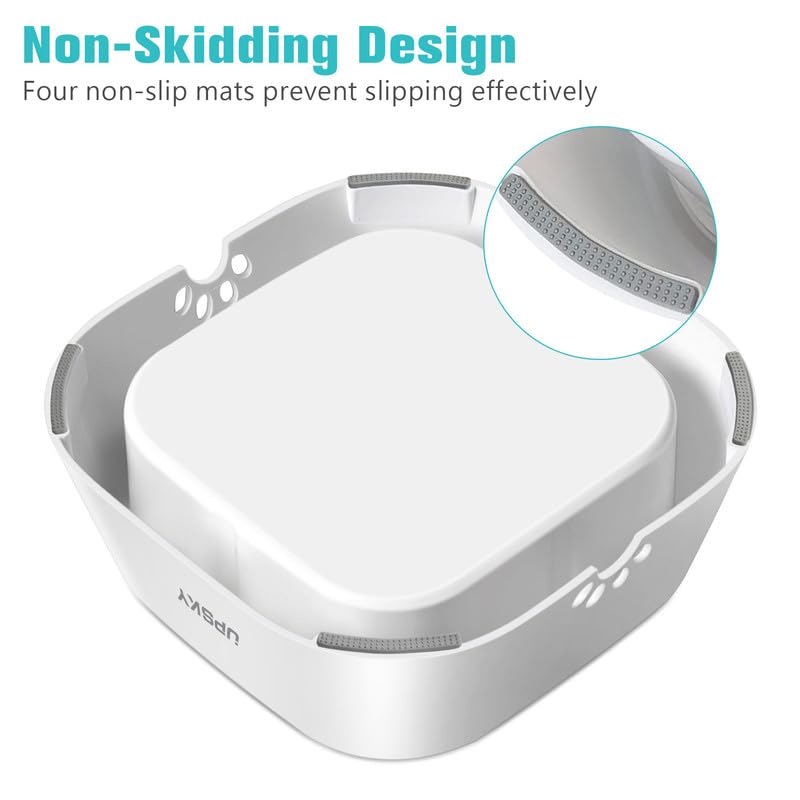 35oz No Spill Pet Water Bowl (Grey)