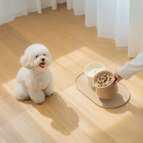 Dog Food Mat Made of Premium Food (Ivory)
