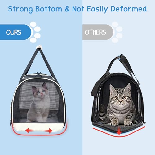 Cat Carrier Soft (Beige / 17.7"L x 12.0"W x 12.5"H)