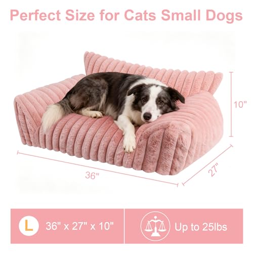 Cute Dog Couch for Medium Large Dogs (Large(36x27x10") / Pink)