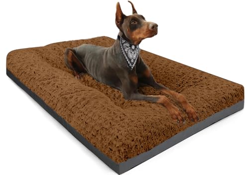 Dog Beds Large Sized Dog (35.0"l X 23.0"w X 3.5"th / Brown)
