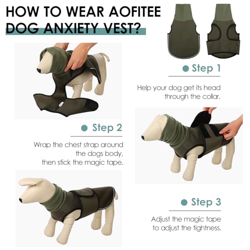 Extra Large Dog Anxiety Vest (ArmyGreen / XXX-Large)