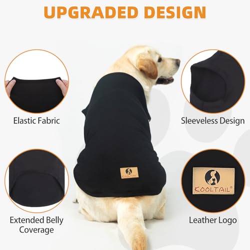 Boy Dog Clothes for Small Dogs (Black & Grey / Small(Chest 16", Back 12"))