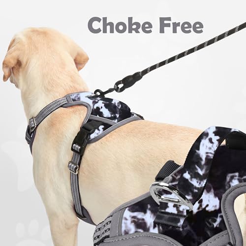 Dog Harness No Pull (Misty Gray / X-Large)