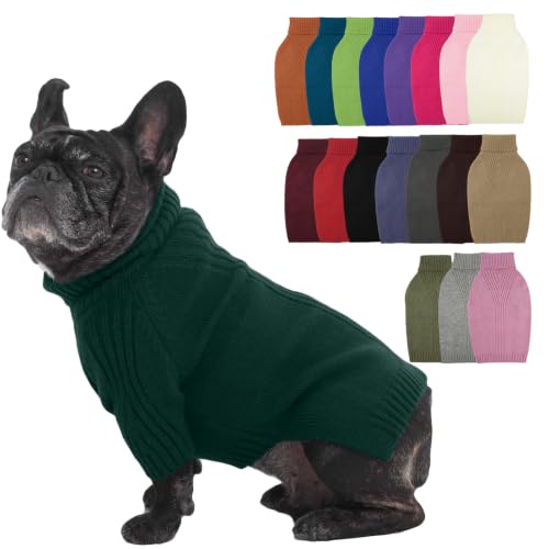 Small Dog Sweater (Green / Large)