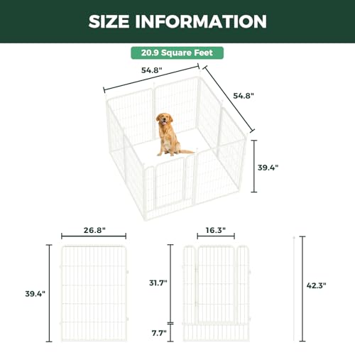 Rollick Dog Playpen (White / 40"H)