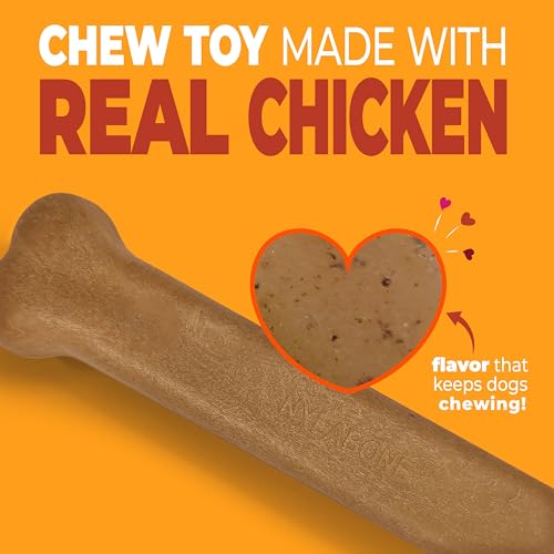 Strong Chew Original Bone Dog Toy Made with Real Chicken (Original Bone / Large)