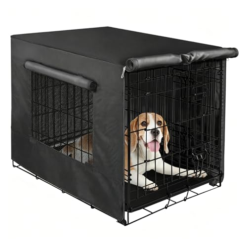 Dog Crate Cover (30.0"L x 19.3"W x 21.3"H / Black)