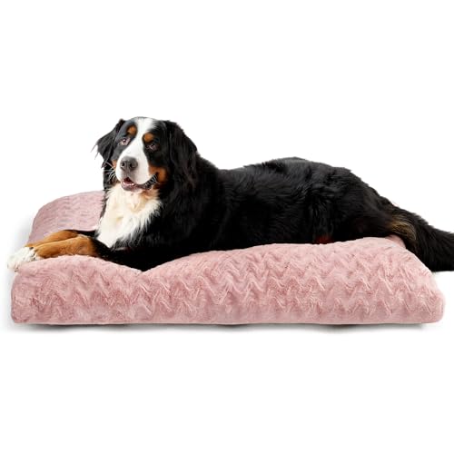 XXL Dog Bed 47x29 Inch (Pink / 47" x 29"x 4")