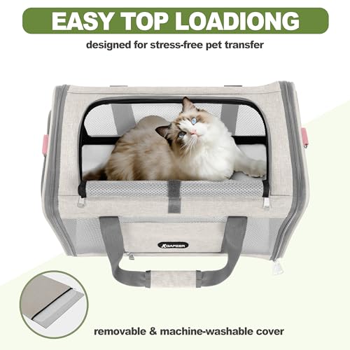 Cat Carrier American Airline Approved 18x11x11 (Beige / 18.0"L x 11.0"W x 11.0"H)