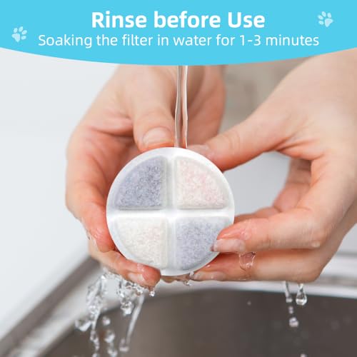 6 Pack Dog Water Dispenser Replacement Filters