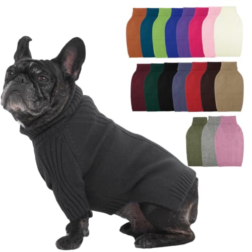 Small Dog Sweater (Grey / Large)