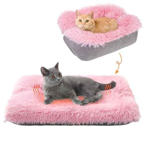 Self Warming Cat Bed (Pink / M: 20"x24")