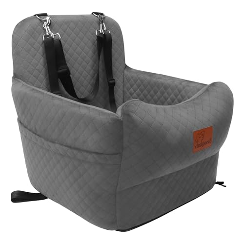 Dog Car Seat for Small Medium Dogs (Grey)