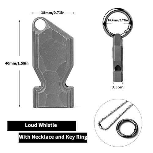 Titanium Emergency Whistle (EDC-1pc)