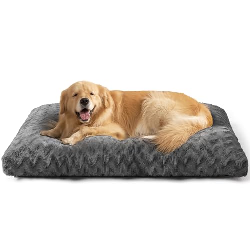 Washable XL Dog Beds Large Sized Dog (Charcoal / 41" x 27"x 4")