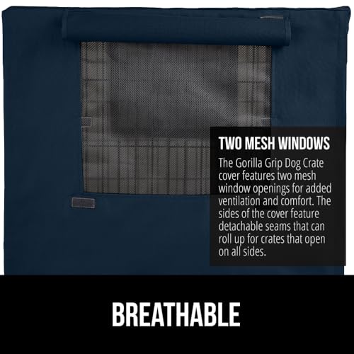Dog Crate Covers (Navy / 48" X 30" X 33")