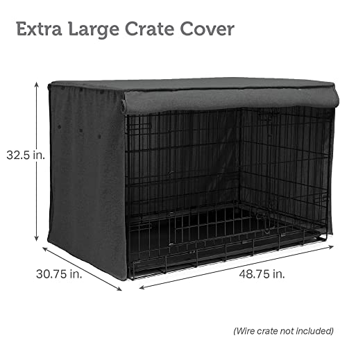 Metal Dog Crate Cover 48 inch (48.75"L x 30.75"W x 32.5"H)
