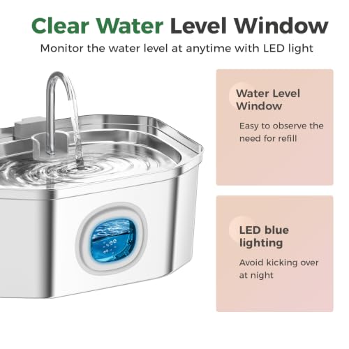Cat Water Fountain Stainless Steel