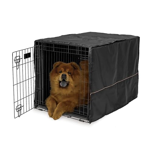 Intermediate Dog Crate Cover (Black / 35"L x 23"W x 24"H)