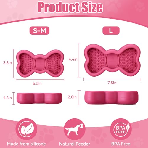 Lick Mat for Dogs (S / A-Rose)
