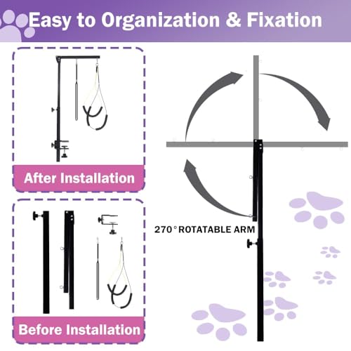 Dog Grooming Arm with Clamp