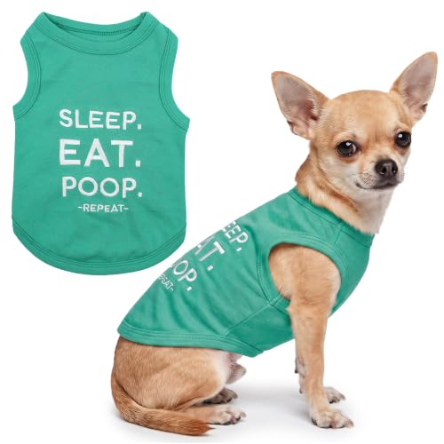 Dog Shirt 100% Cotton Shirts for Small Dogs (S(5-8lbs))