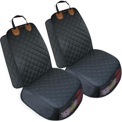 Front Seat Cover for Dogs 2PK Car Seat Covers Front Seats Pet Car Seat Cover Bucket Car Seat Cover for Dogs Front Car Seat Covers Front Seat Pet Cover (19x43x5” (Pack of 2))