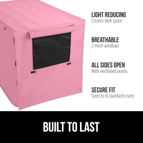 Dog Crate Covers (Pink / 24" X 18" X 20")