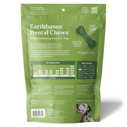 Earthbones Dental Chews for Dogs 10 (Small Dogs / 30 Count (Pack of 1))