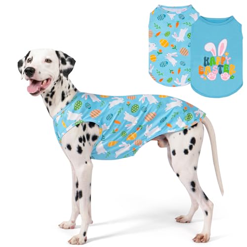 2Pack Easter Dog Shirt (XX-Large (40-55lbs) / 8# Easter)
