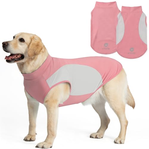 2Pack Dog Cooling Shirt with UPF 50+ UV Protection (XXX-Large (55-75lbs) / Pink)