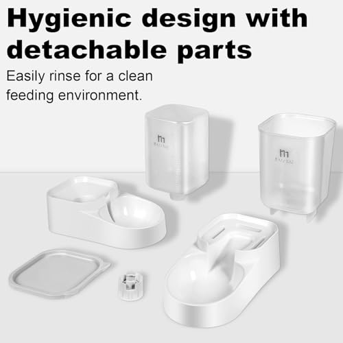 Dog Feeder Gravity Cat Feeder and Water Dispenser Set
