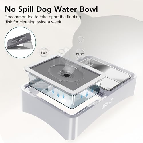 3-in-1 Elevated Dog Bowls Set with 4 Height Adjustable Stand, White (E-3-in-1 (White))