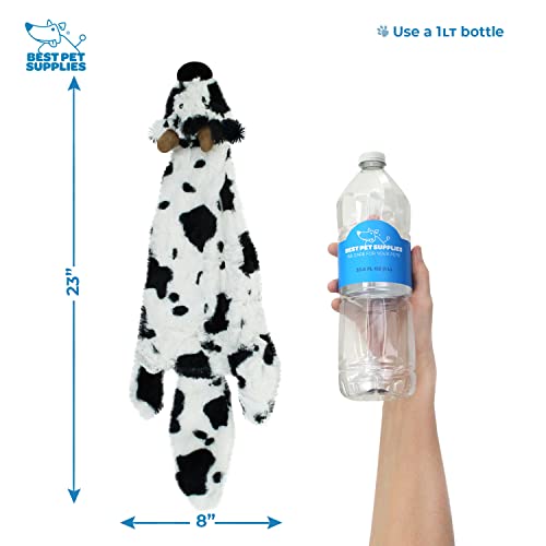 2-in-1 Stuffless Squeaky Dog Toy - Pack of 4, Large (Various Style-Color / Large)