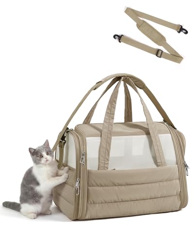 Cat Carrier Soft (Brown / 19.3"L x 13.0"W x 13.0"H)
