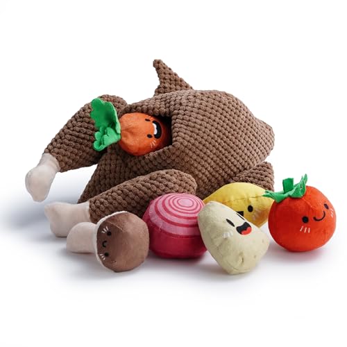 7 in 1 Thanksgiving Turkey Dog Toys (Thanksgiving Turkey)
