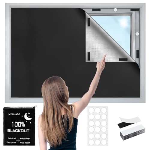 100% Blackout Window Cover (138"W x 57"H)