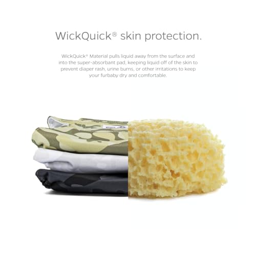 Washable Belly Bands for Male Dogs (X-Small (11-13") / Camo)