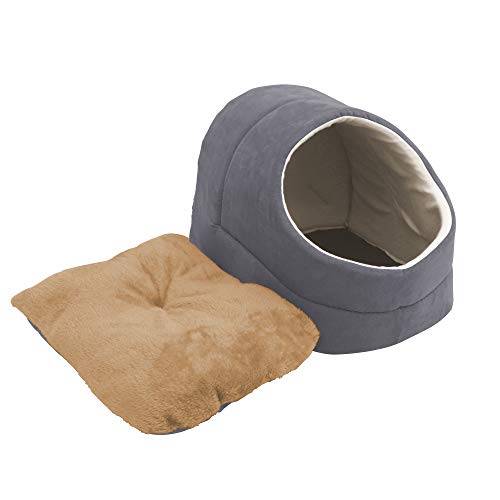 Self Warming Burrow Cat Bed (Grey-2)
