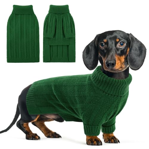 XSmall Dog Sweater (X-Small / Green)